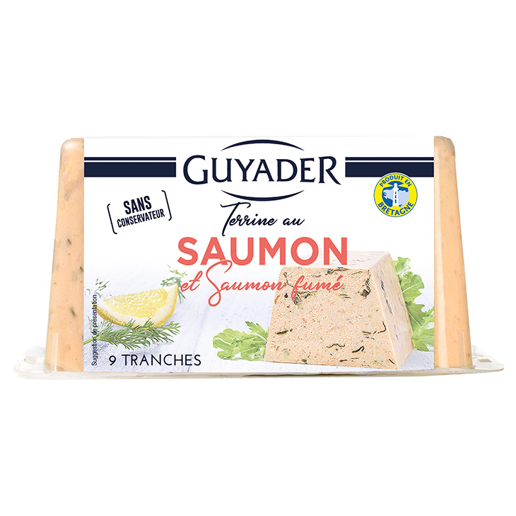 Terrine saumon et saumon fumé - Guyader
