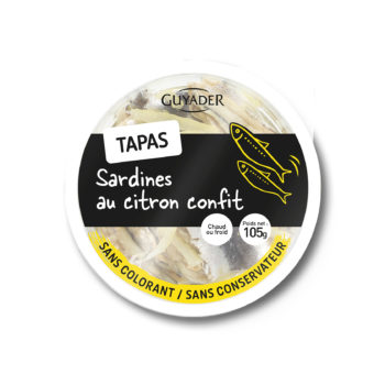 Tapas sardines au citron confit