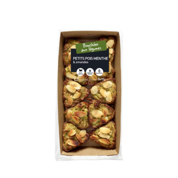 Bouchées Petit pois menthe & amandes 8x15 g