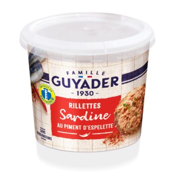 Rillettes de sardine au piment d'Espelette Guyader